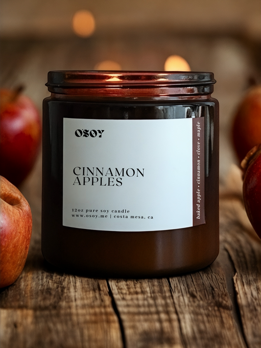 Cinnamon Apples- Large 12oz Soy Candle