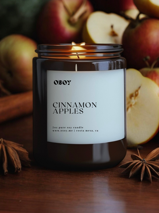 Cinnamon Apples- 7oz Soy Candle