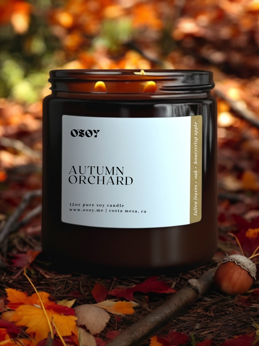 Autumn Orchard- Large 12oz Soy Candle