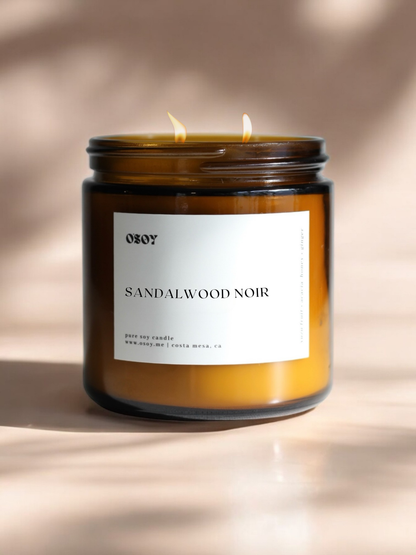 Sandalwood Noir- Soy Candles (7oz & 12oz)