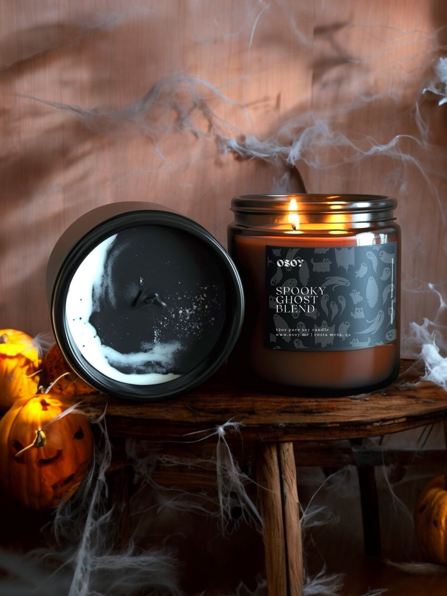 Spooky Ghost Blend- Large 12oz Soy Candle